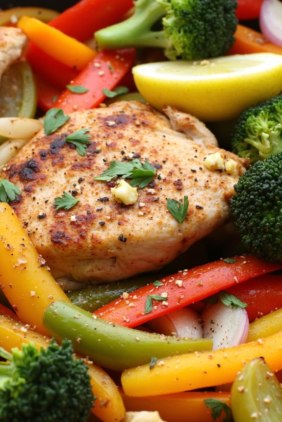 healthy greek chicken stir fry