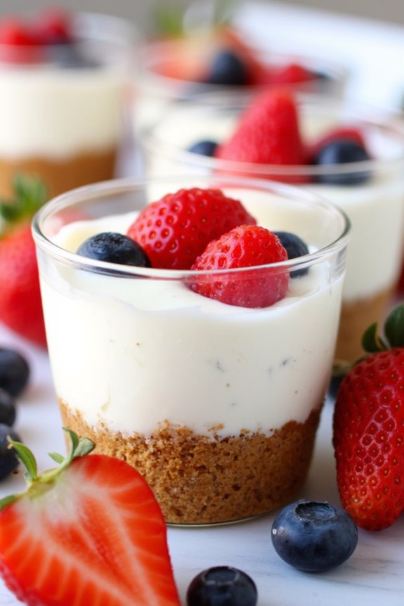 healthy greek yogurt cheesecake cups