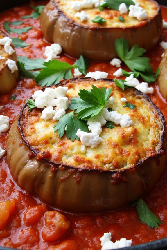 healthy mediterranean baked eggplant