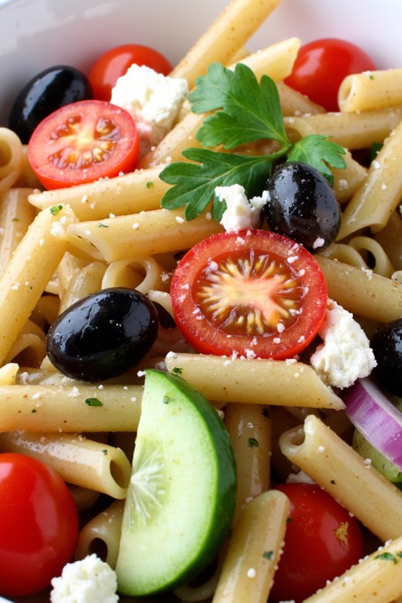 healthy mediterranean turkey salad