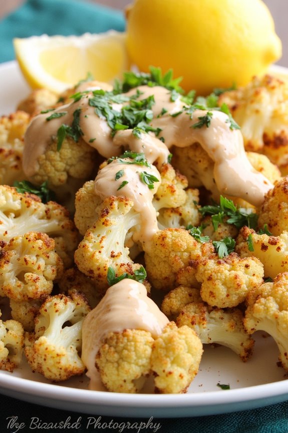 healthy roasted cauliflower dish