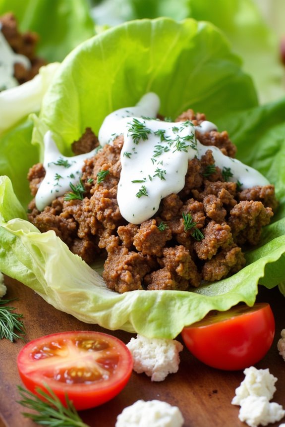 healthy turkey lettuce wraps