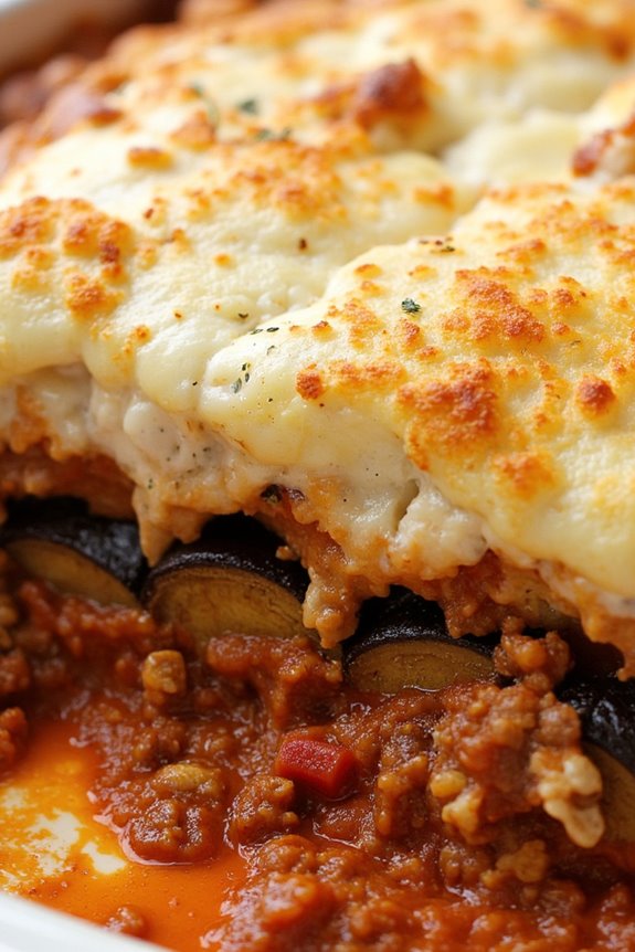 hearty greek eggplant casserole