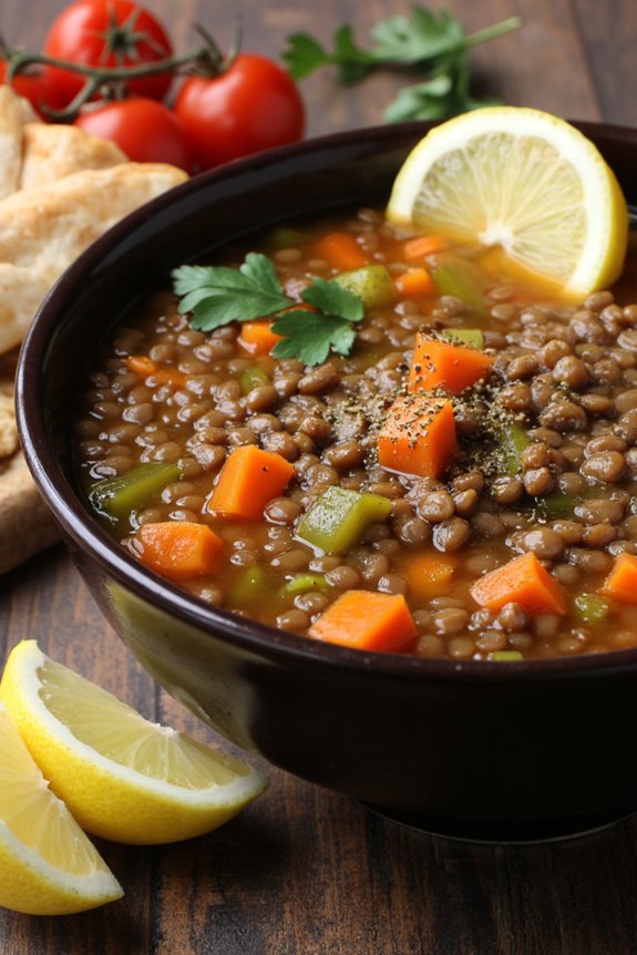 hearty greek lentil soup