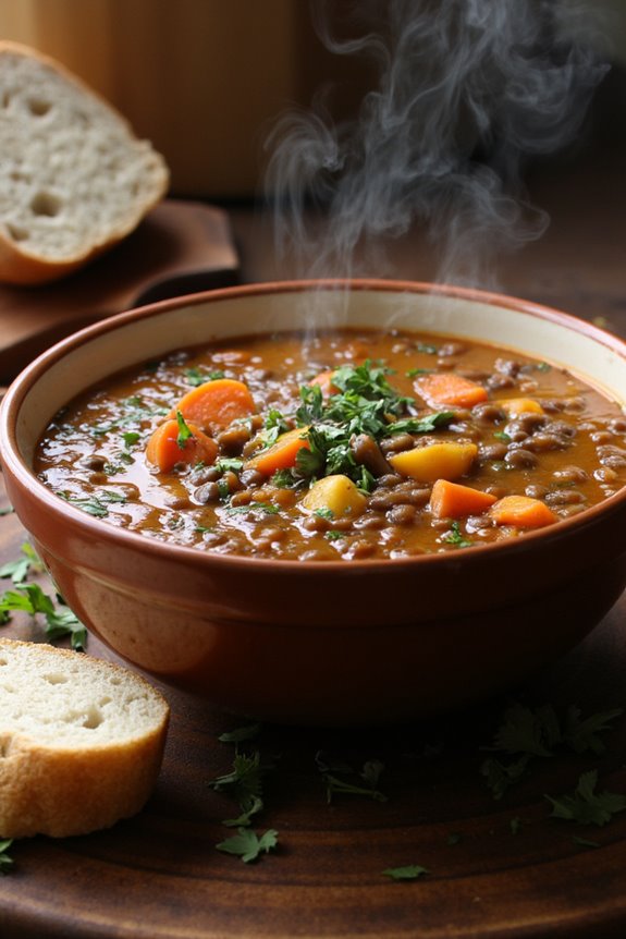 hearty greek lentil soup