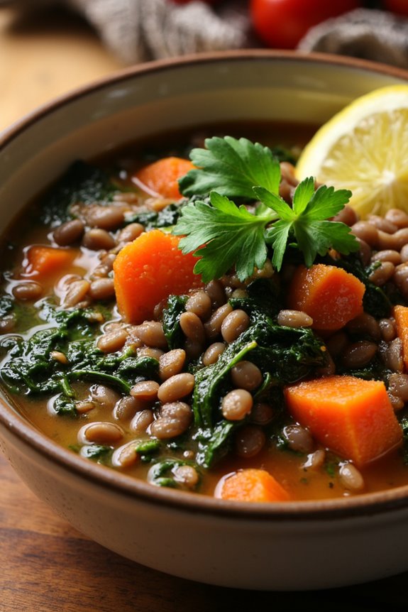 hearty greek lentil stew
