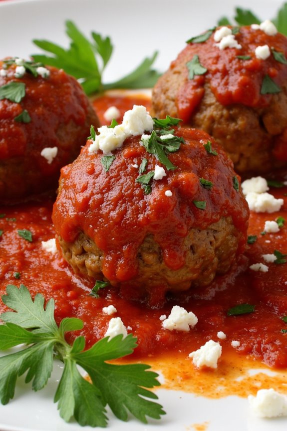hearty greek meatball delight