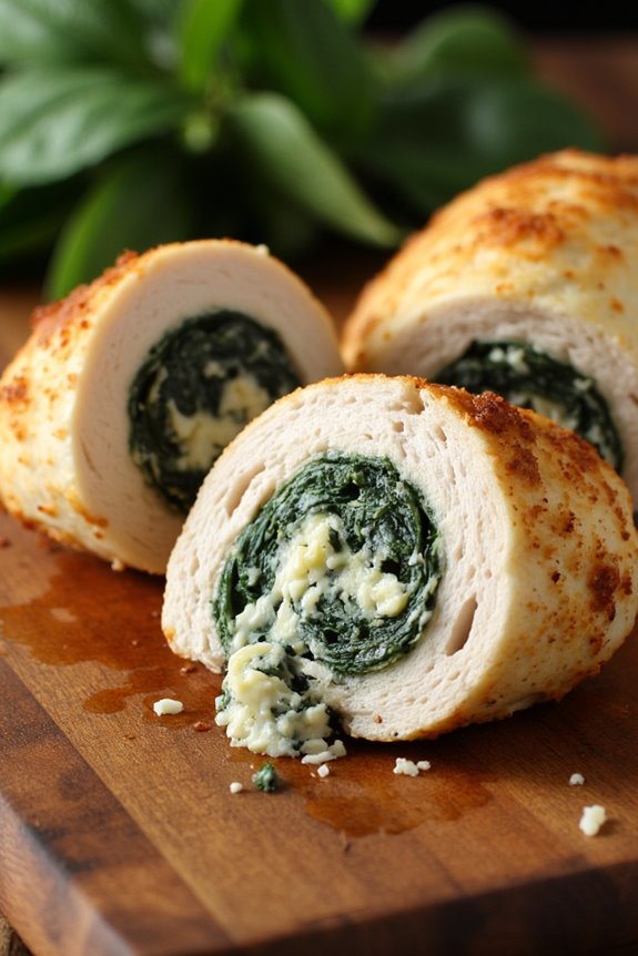 hearty greek stuffed chicken