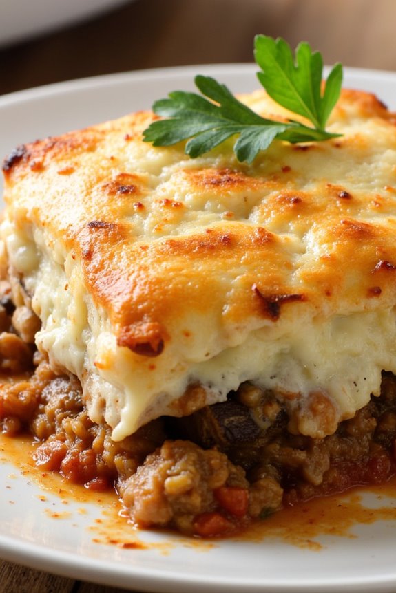 hearty layers of pork