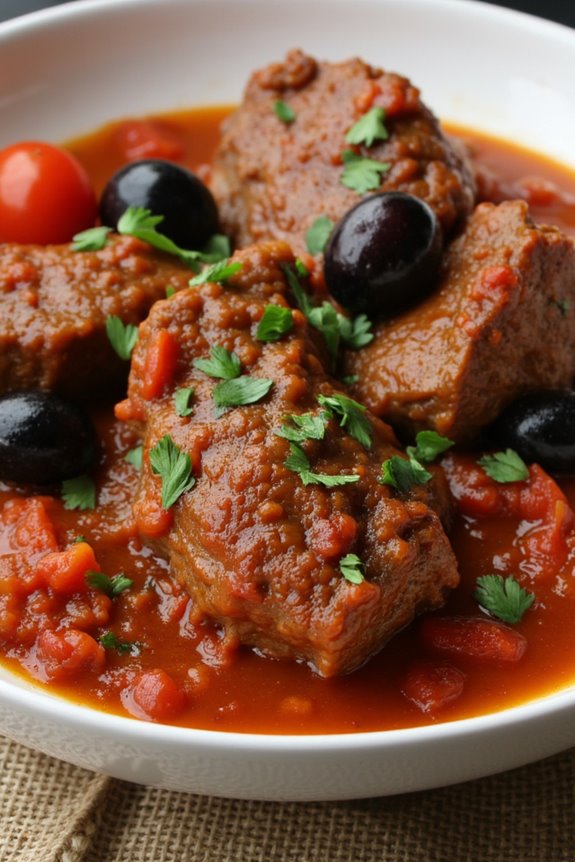 hearty mediterranean beef dish