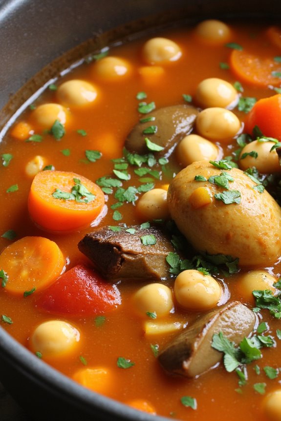 hearty mediterranean chickpea soup