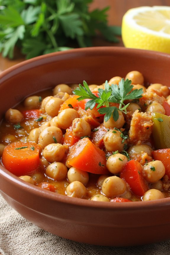 hearty mediterranean chickpea stew