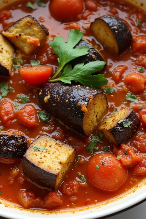 hearty mediterranean eggplant stew