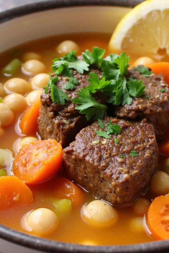 hearty mediterranean lamb soup