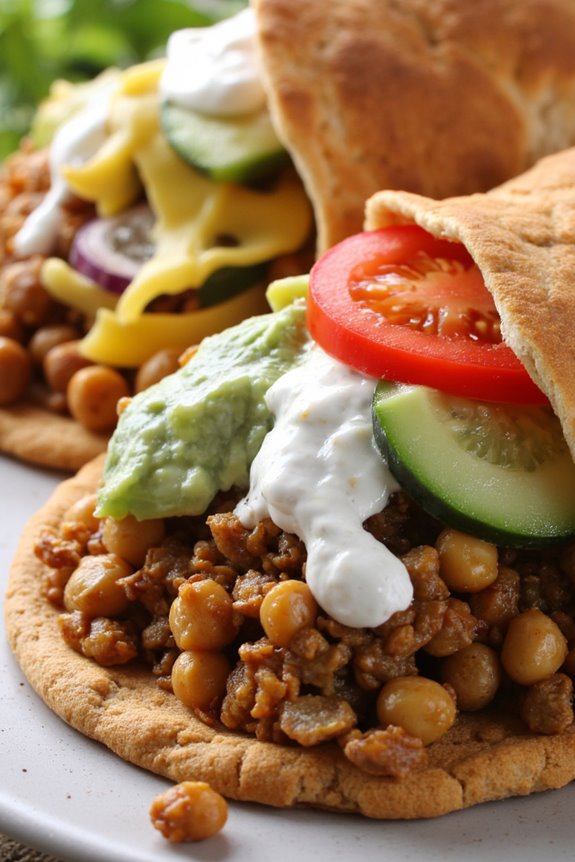 hearty mediterranean vegetarian gyros