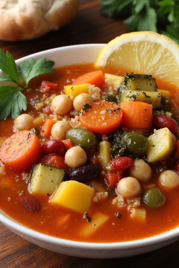 hearty nutritious mediterranean soup