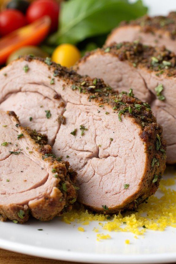 herb crusted pork tenderloin delight