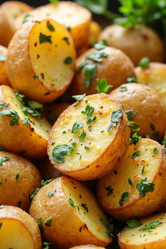 herb infused roasted greek potatoes