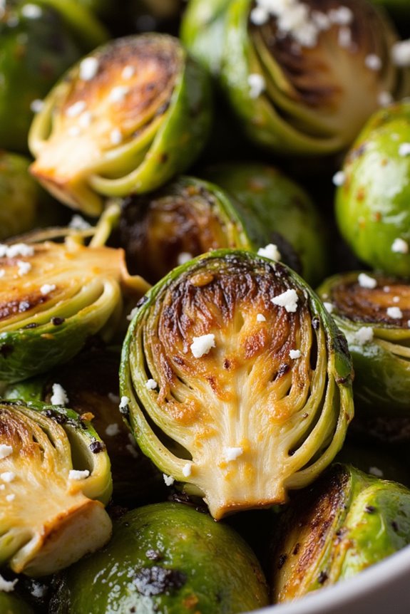honey balsamic roasted brussels sprouts