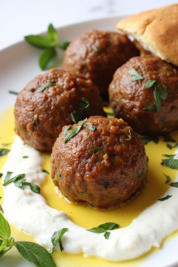 lamb meatballs with mint