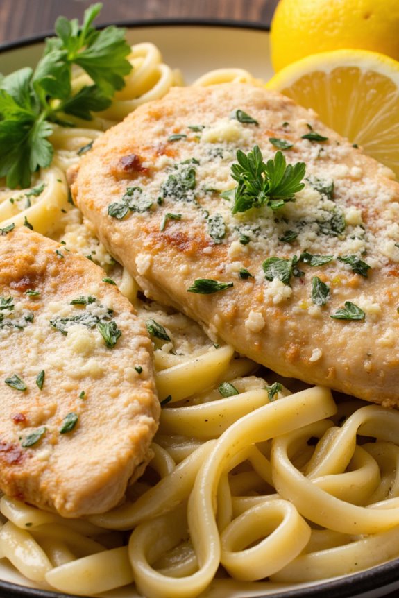 lemon herb chicken pasta delight