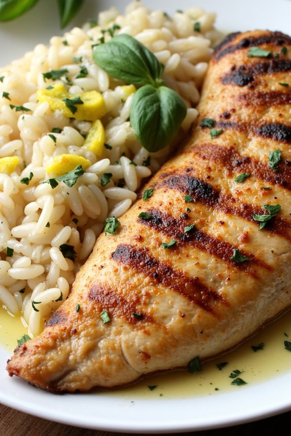 lemon herb chicken rice