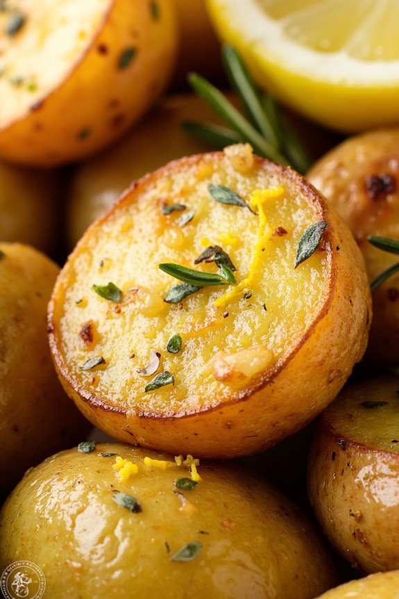 lemon herb roasted potatoes