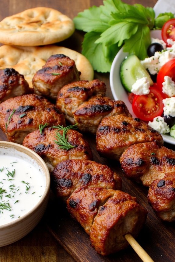 marinated pork skewers recipe