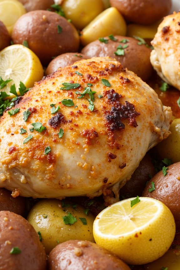 mediterranean chicken potato bake