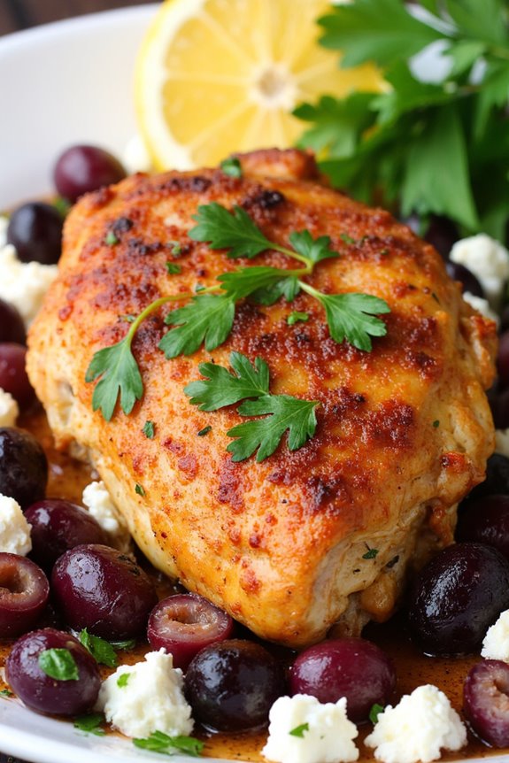 mediterranean chicken thigh delight