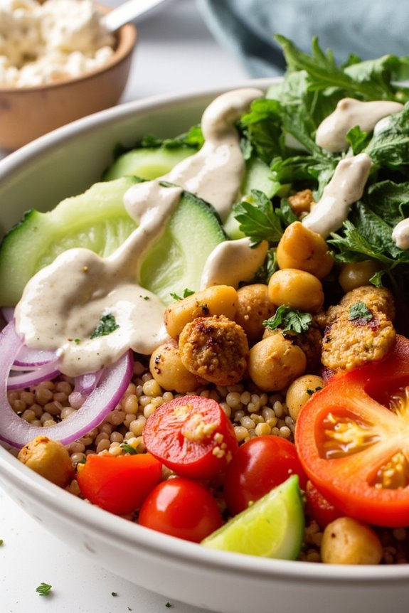 mediterranean chickpea quinoa bowl