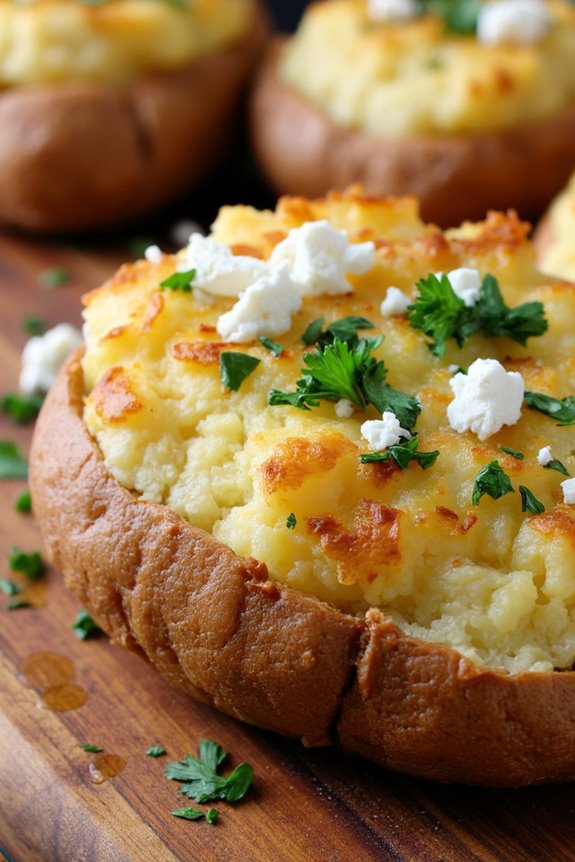 mediterranean flavored baked potatoes