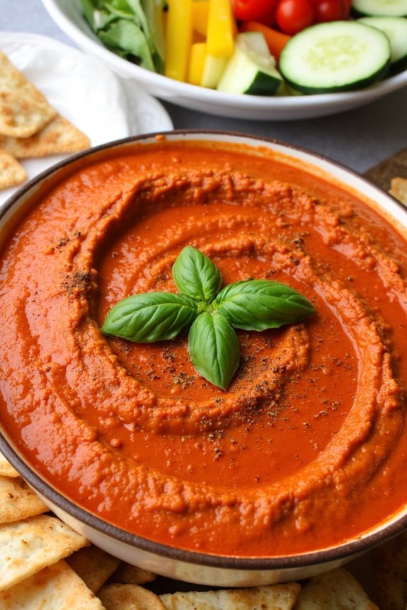 mediterranean inspired flavorful dip
