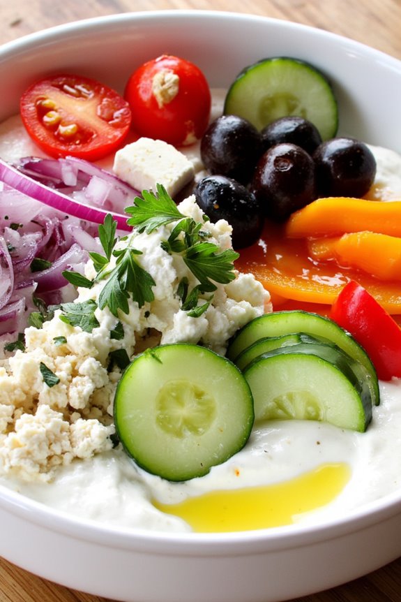 mediterranean inspired yogurt delight