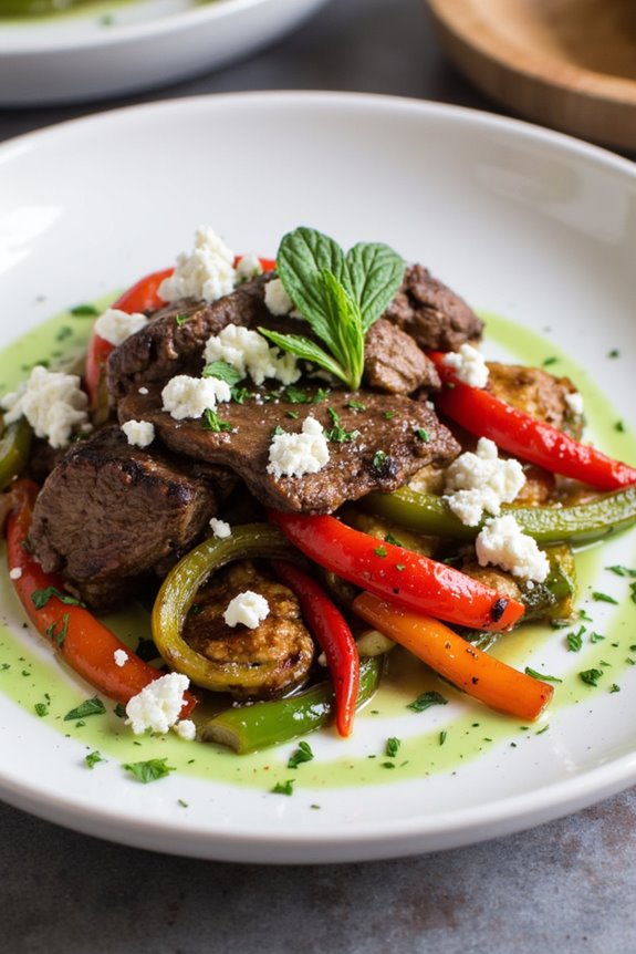 mediterranean lamb stir fry