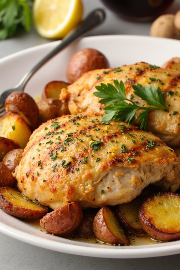 mediterranean lemon garlic chicken