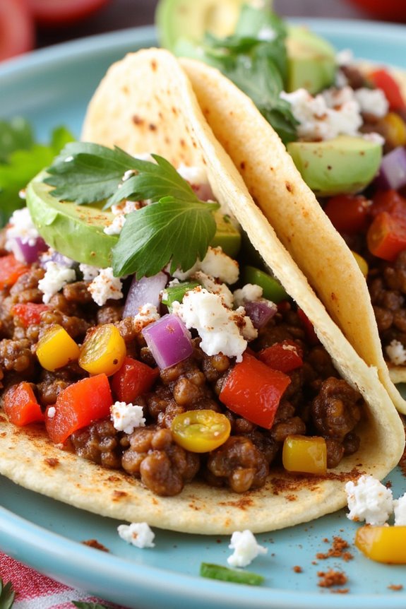 mediterranean lentil taco delight