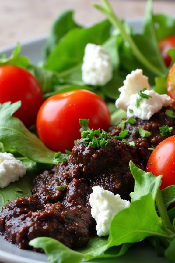 mediterranean olive arugula salad