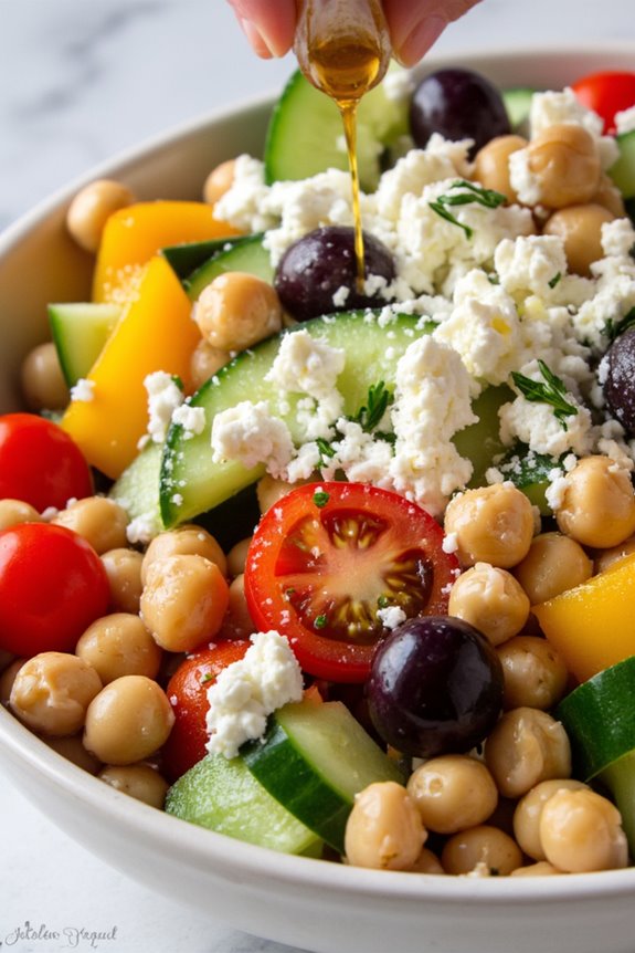 mediterranean protein rich salad