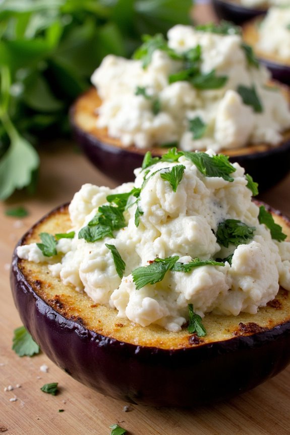 mediterranean roasted eggplant dish