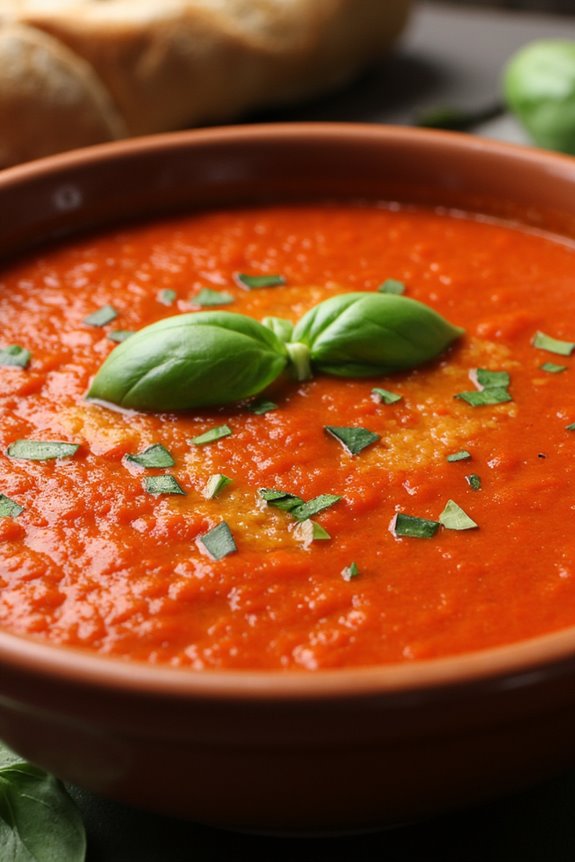 mediterranean roasted red pepper soup