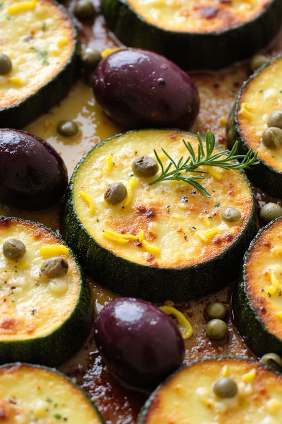 mediterranean roasted zucchini dish