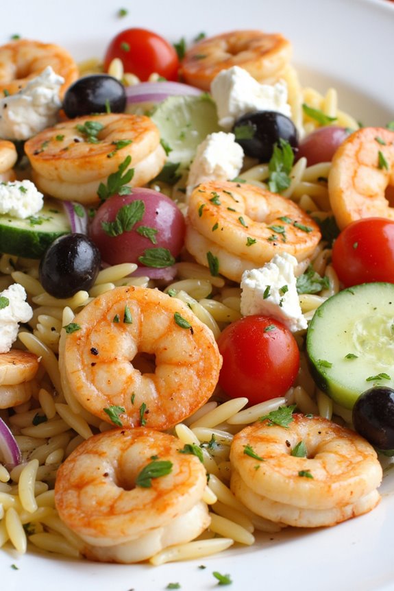 mediterranean shrimp orzo salad