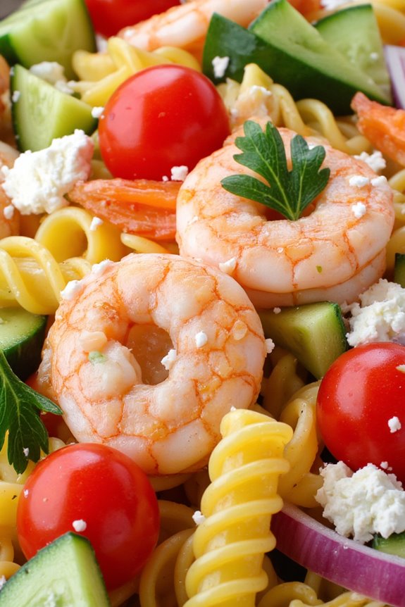 mediterranean shrimp pasta salad