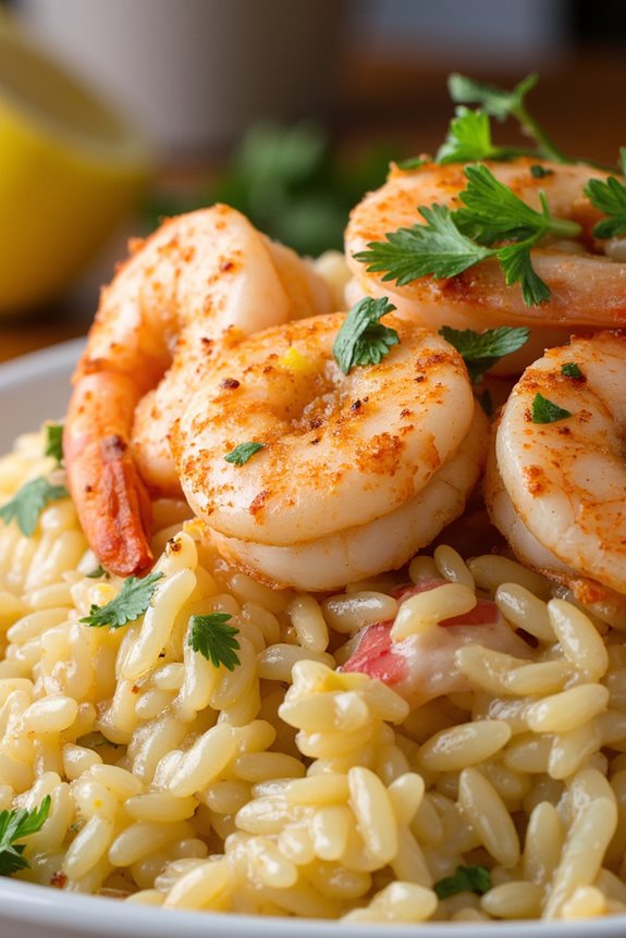 mediterranean shrimp rice dish