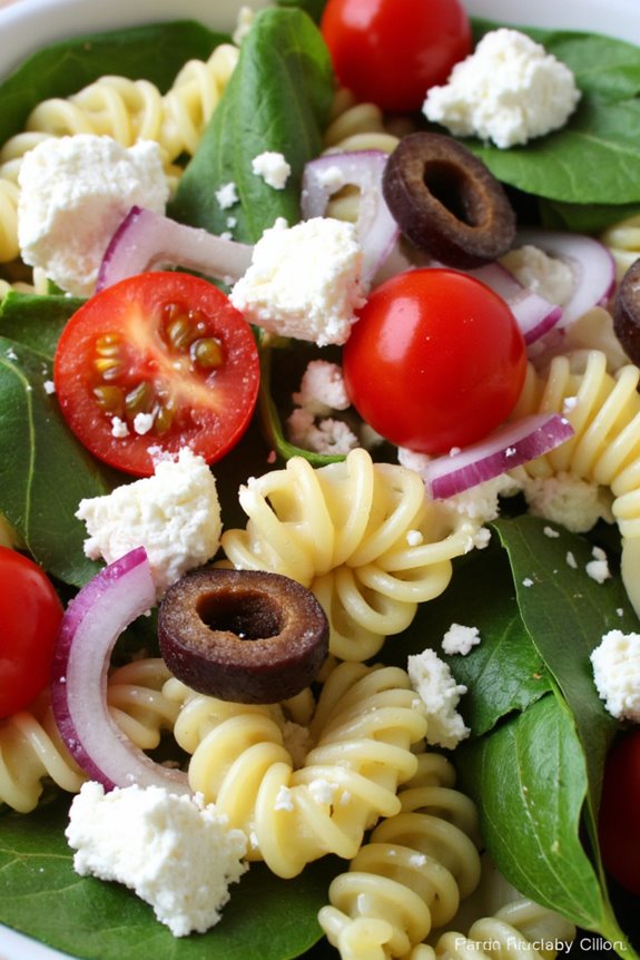 mediterranean spinach feta delight