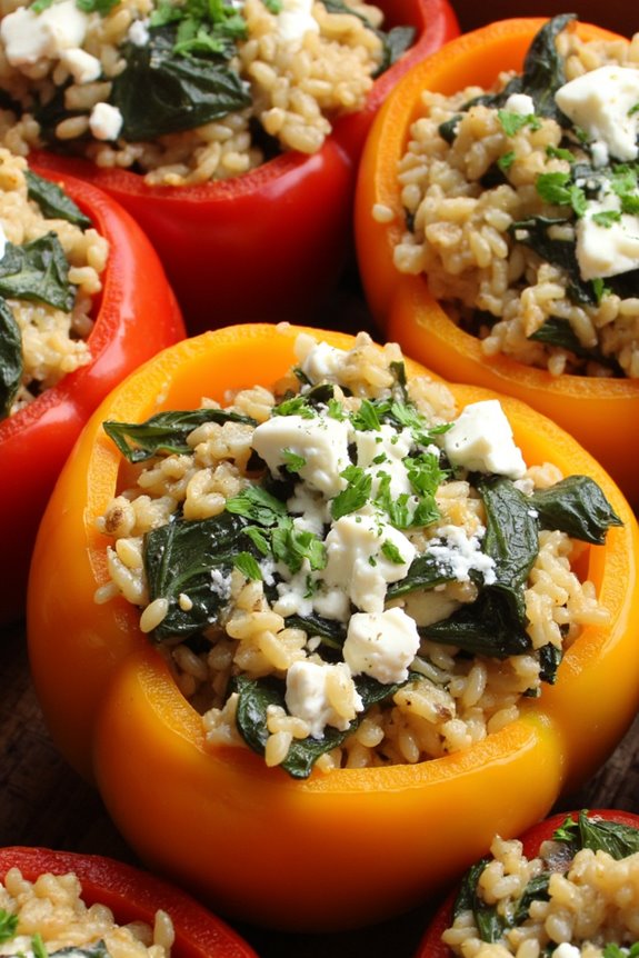 mediterranean stuffed bell peppers
