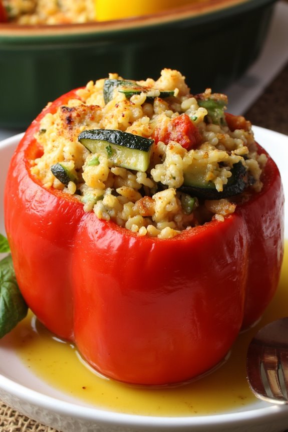 mediterranean stuffed bell peppers