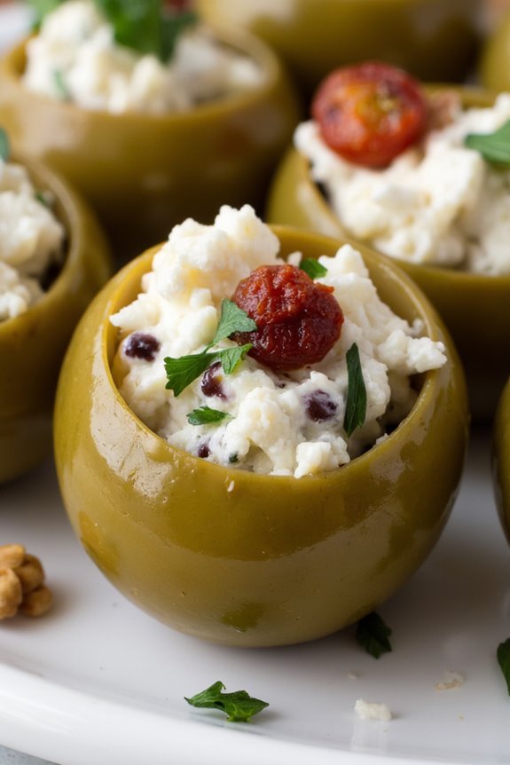mediterranean stuffed olive delight