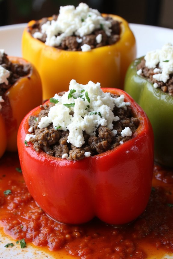 mediterranean stuffed pepper delight